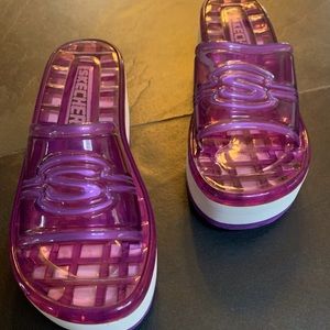 Sketchers slide on wedge  sandals